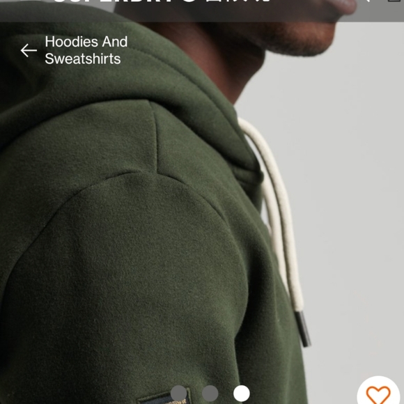 Superdry Hoodie, Medium, Green - Picture 3 of 5